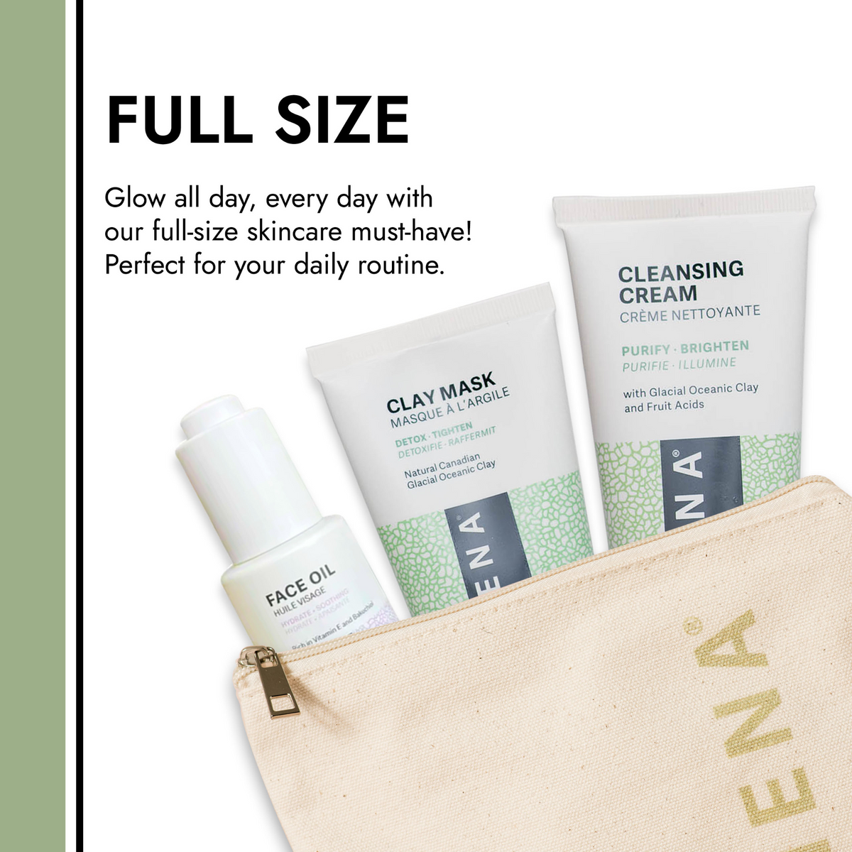 NENA Glacial Clay Skincare Essentials Kit in support of Canadian Women's Foundation - Get Glowing Skin