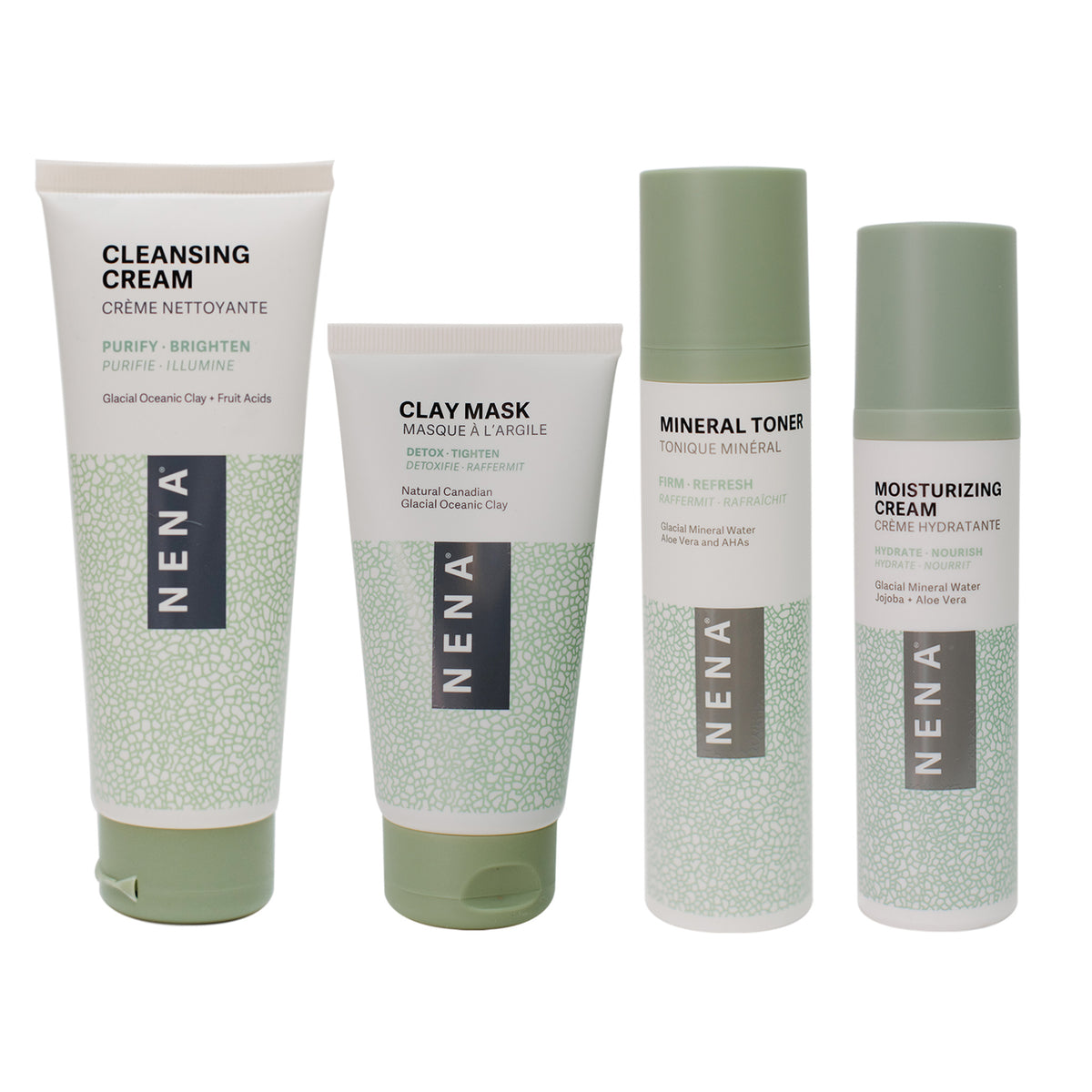 NENA Glacial Clay Skincare - Natural Skincare Kit | 4-step system