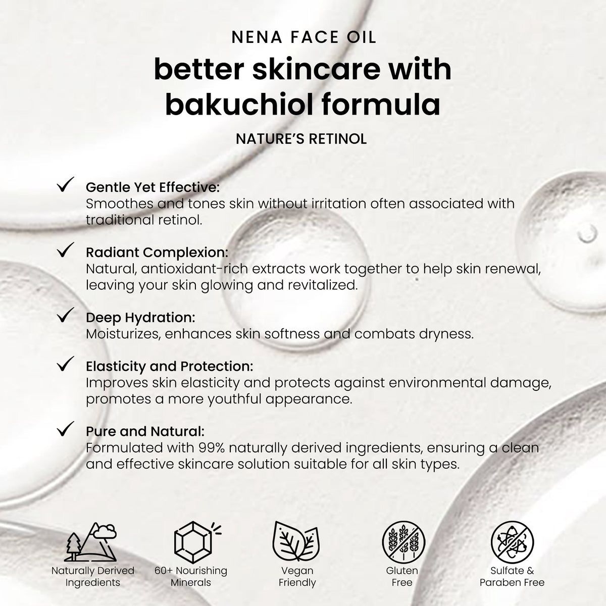 How NENA Face Oil with Bakuchiol - nature's retinol - is better skincare