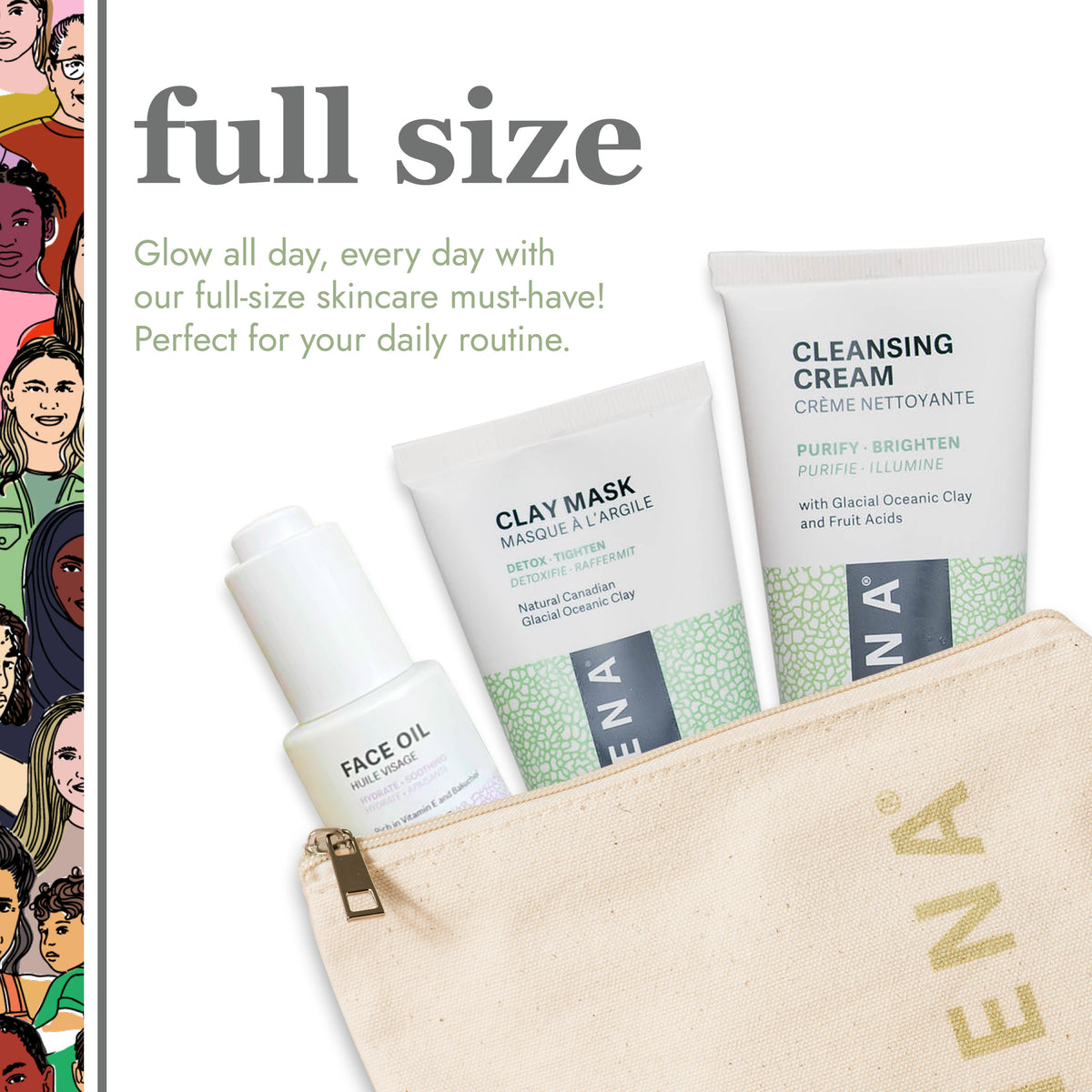 Canadian Women's Foundation x NENA Count Me In Skincare Essentials Kit