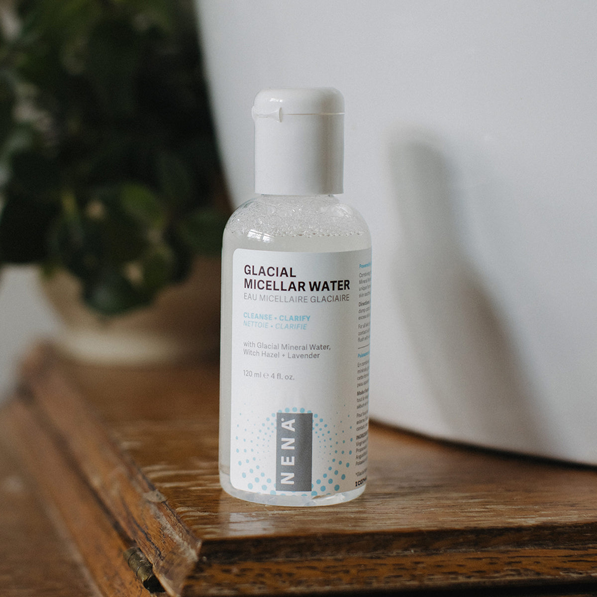 NENA Glacial Clay Micellar Water with Glacial Mineral Water soothes and refreshes 